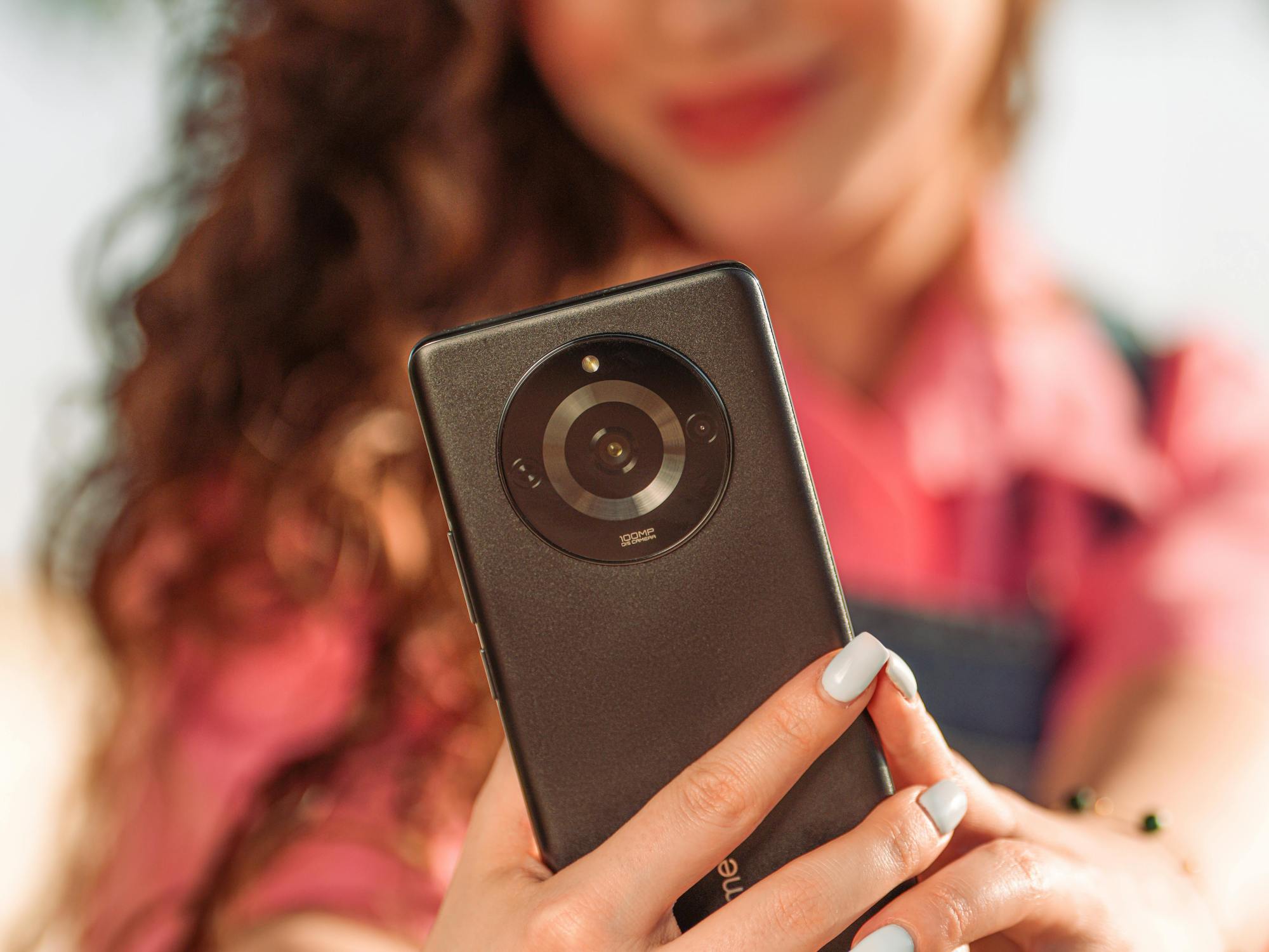 girl on a smartphone