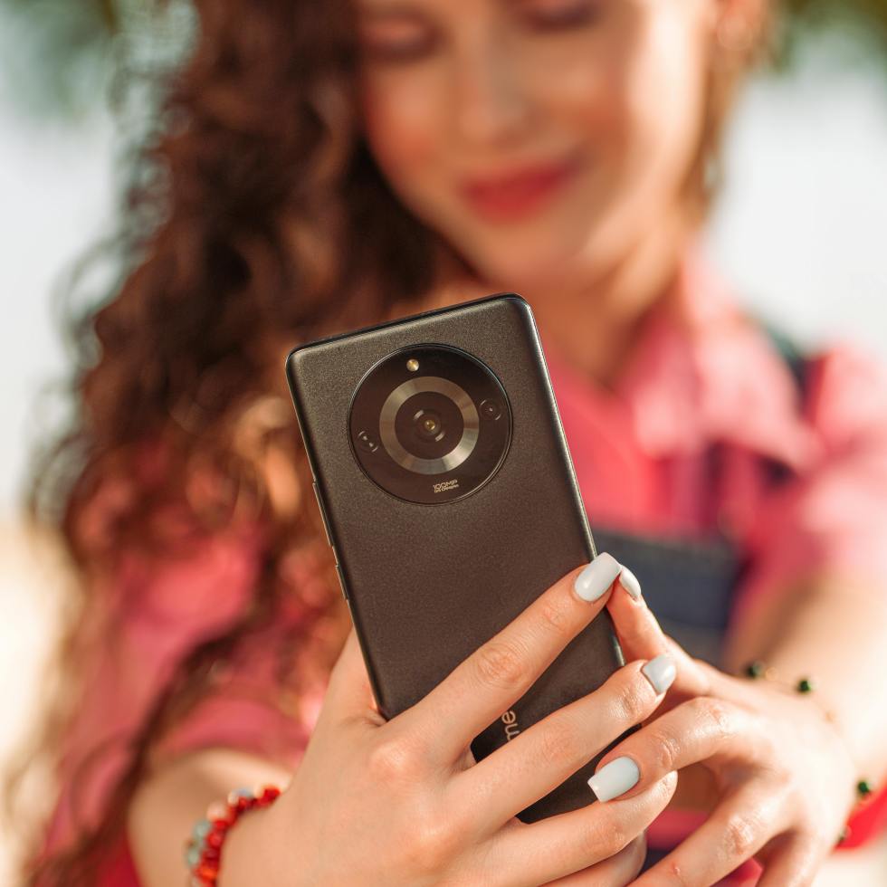 girl on a smartphone