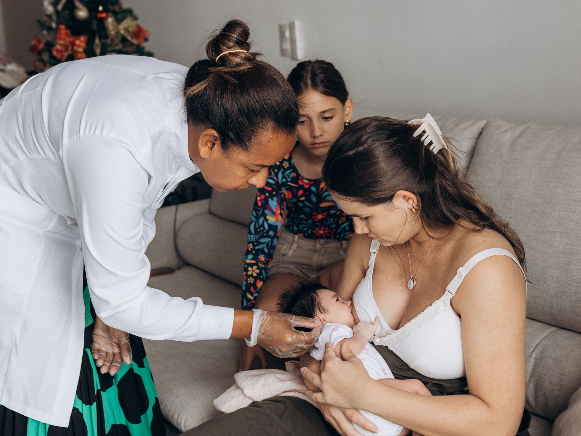 baby in the hand of mother